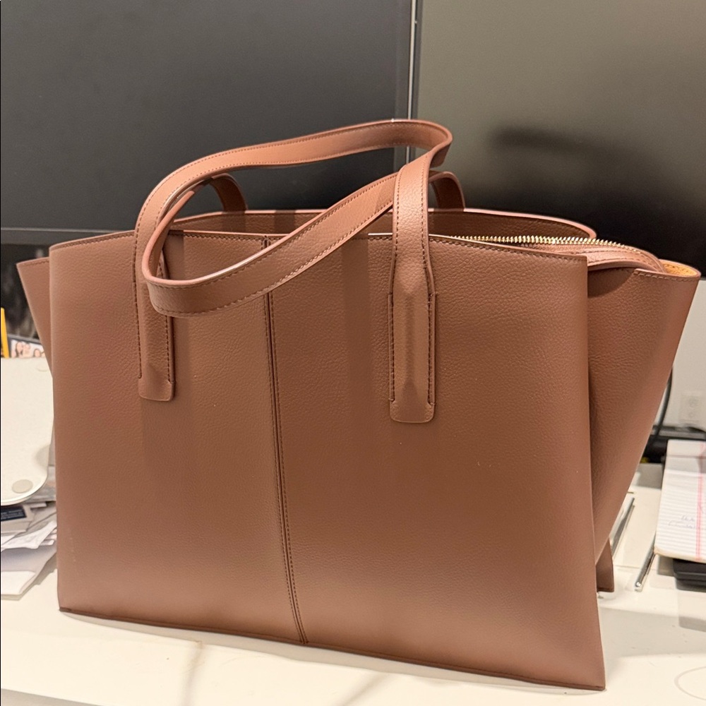 Elegant Tan Tote Bag